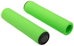Ручки для велосипедного керма Author AGR SILICONE Elite l.130mm, колір: неоново зелені