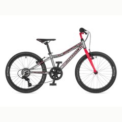 Велосипед AUTHOR (2023-24) Energy 20", рама 10", колір-сірий // червоний