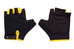 Перчатки Green Cycle SIMPLA 2 без пальцев S черно-желтые