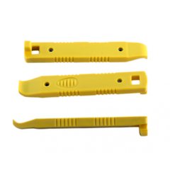 Бортіровочні лопатки Author Cycle Clinic TL8 жовті, жорсткий пластик, набір із 3 шт