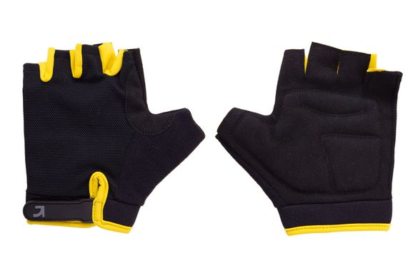 Перчатки Green Cycle SIMPLA 2 без пальцев XS черно-желтые