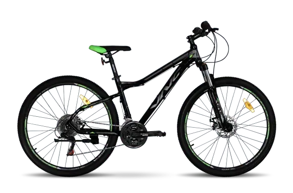 Велосипед VNC 2022' 29" MontRider A3, V1A3-2947-BG, 47см (0103), black (shiny)/green (matt)