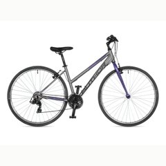 Велосипед AUTHOR (2023-24) Thema 28", рама 17", колір-сріблястий // фіолетовий