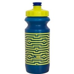 Фляга 0,6 Green Cycle STRIPES с большим соском, blue nipple/ yellow cap/ blue bottle