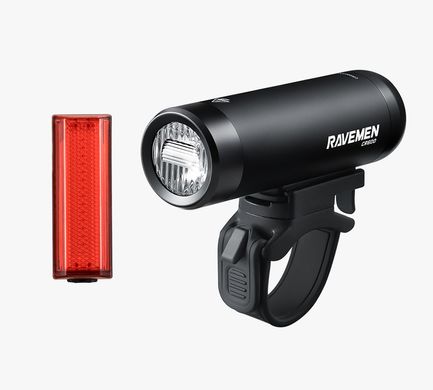 Комплект світла Ravemen LS10 : CR600 + TR20 (600 + 20 lm, 1600 + 200 mAh)