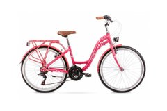 Велосипед 24 ROMET 19 Panda рожевий 14 S