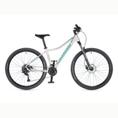 Велосипед AUTHOR (2023-24) Pegas ASL 27.5", рама 14", колір-білий (зелений) // сріблястий