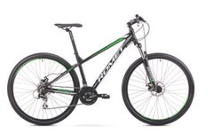 Велосипед гірський 29 ROMET 19 Rambler R9.1 чорно-зелений 17 M