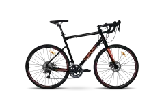 Велосипед VNC 2023' 28" TimeRacer A7 SH, V53A7SH-2857-BO, 22"/57см (4156), black (shiny)/orange (matt)