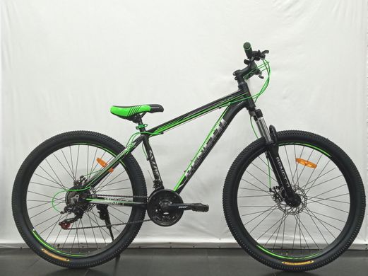 Велосипед горный Benetti 27,5" Swift DD рама 17" чорно-зелений