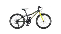 Велосипед AUTHOR (2023-24) Cosmic 20", рама 10", колір-матово чорний // неоново жовтий