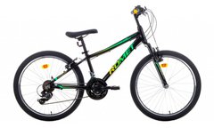 Велосипед ROMET Rambler 24 чорно-зелений 13 S