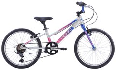 Велосипед 20" Apollo NEO 6s girls Brushed Alloy / Navy Blue / Pink Fade, Рожевий