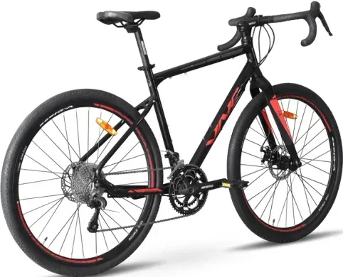 Велосипед VNC 2023' 28" PrimeRacer A9 CM, V51A9-2853-BB, 21"/53см (4019), black (shiny)/red (shiny)