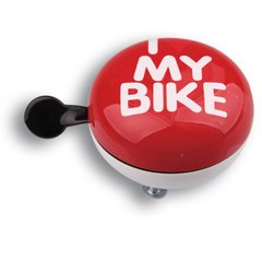 Динг-Донг Green Cycle GBL-458 I love my bike диаметр 80мм красный