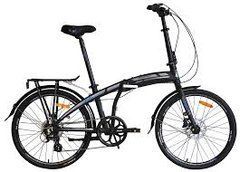 Велосипед VNC 2023' 24" HighWay A5, V8A5-2438-BB, 38см (1780), black (shiny)/blue (matt)