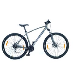 Велосипед AUTHOR (2023-24) Rival II 29", рама 17", колір-сріблястий (жовтий) // сріблястий