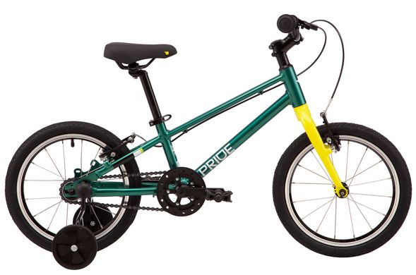 Велосипед 16" Pride GLIDER 16 2021 зелений