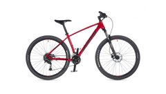 Велосипед AUTHOR (2023-24) Pegas 27.5", рама 17", колір-червоний (білий) // чорний