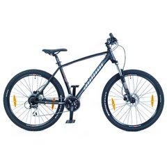 Велосипед AUTHOR (2023-24) Impulse II 27.5", рама 15", колір-чорний (сріблястий) // чорний