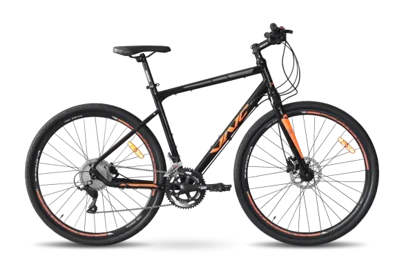 Велосипед VNC 2023' 28" SweepRacer A7, V52A7-2849-BO, 19,5"/49см (2084), black (shiny)/orange (matt)