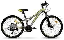 Велосипед VNC 2025' 24" Fighter A5, V1A5-2430-GL, 30см (1070), grey (shiny)/lime (shiny)