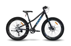 Велосипед VNC 2022' 24" Blaster R, V3A2-2430-BB, 30см (4586), black (shiny)/blue (matt)