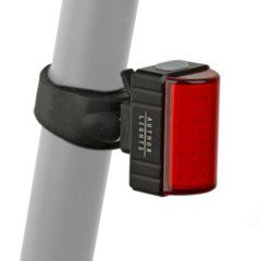 Ліхтар стоп задній Author A-Square USB CobLed 100 lm, чорний з червоним рефлектором