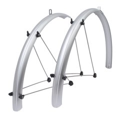 Крила для велосипеду в комплекті Author AXP-10-26/60 , сріблясті, вага 560 гр