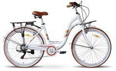 Велосипед Atlantic 2025' 26" Madeira NS, A4NS-2644-WB, M/17"/44см (3398), white (shiny)/brown (shiny)