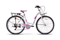 Велосипед Atlantic 2025' 28" Madeira NX, A4NX-2846-WP, M/17"/46см (3404), white (shiny)/pink (shiny)