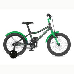 Велосипед AUTHOR (2023-24) Stylo II 16", рама 9", колір-матовий темно сірий // зелений