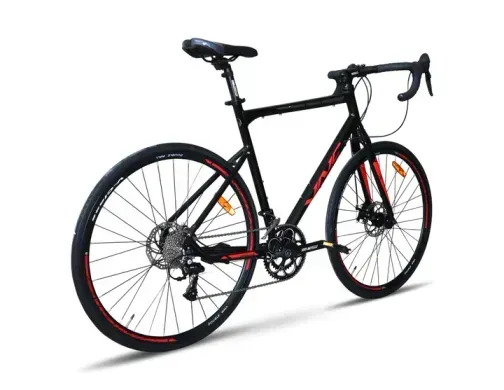 Велосипед VNC 2023' 28" PrimeRacer A9, V51A9-2849-BB, 19,5"/49см (1940), black (shiny)/red (shiny)