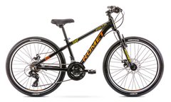 Велосипед ROMET Rambler Dirt 24 черно-оранжевый 12 S