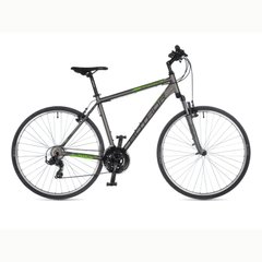 Велосипед AUTHOR (2023-24) Compact 28", рама 18", колір-сріблястий (зелений) // сріблястий