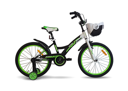 Велосипед VNC 2025' 20" Wave AC, V9AC-20BA-BG (1421), black (shiny)/green (shiny)