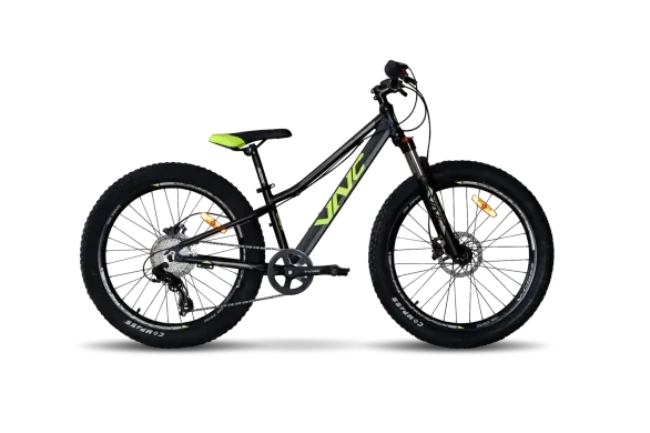 Велосипед VNC 2023' 24" Blaster A5, V1A5P-2430-BL, 30см (1100), black (shiny)/lime (shiny)