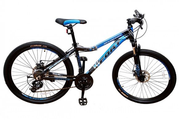 Велосипед гірський FORT 26" ADVANCED MTB р 15" чорно- синій